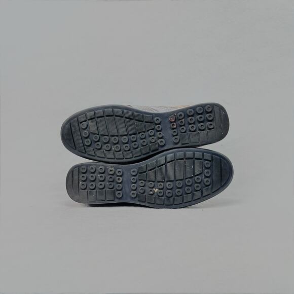 Vintage Bugarri Men’s Brown Leather and Suede Elevated Shoes - Size 7 - Picture 6 of 8